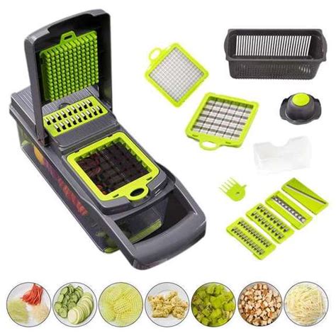 Dice Shred Slice Vegetable Chopper Multi Functional One Piece