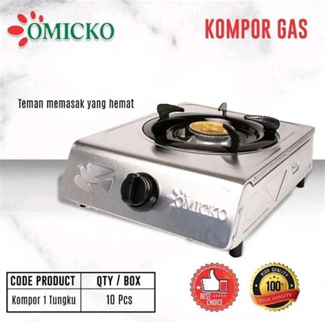 KOMPOR GAS SATU TUNGKU OMICKO KOMPOR GAS 1 TUNGKU OMICKO MURAH