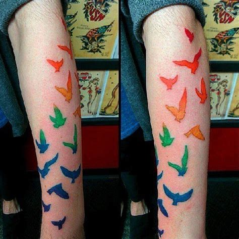 Small Gay Pride Tattoo For Men On Upper Arm Huntvvti