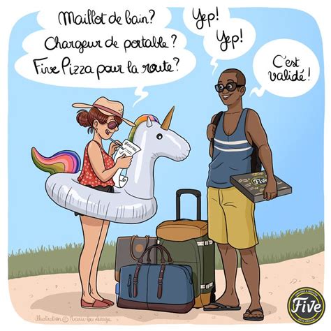 D Part Pour Les Vacances Par Les P Tites Meufs Lou Lesage Dessin