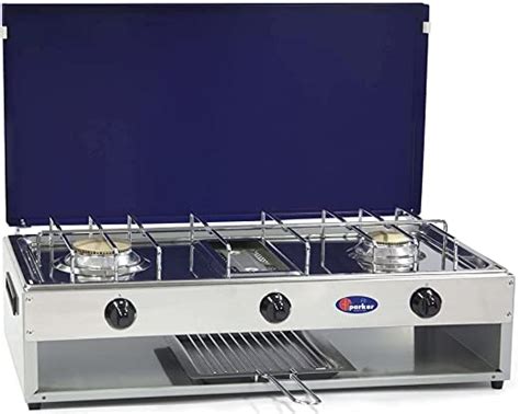 Fornello A Gas Metano Fuochi Con Grill Inox Per Uso Esterno Cfparker