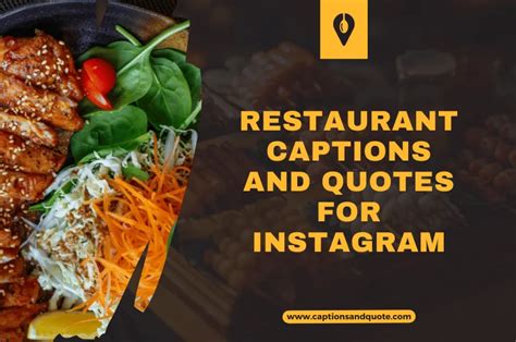 Restaurant Captions And Quotes For Instagram In