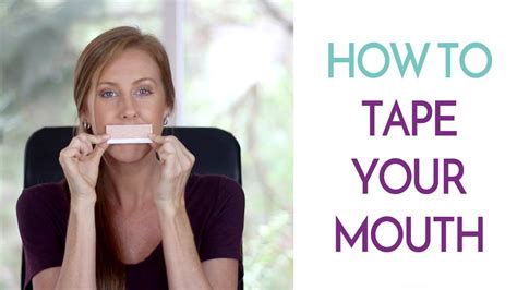 How To Tape Your Mouth - YouTube