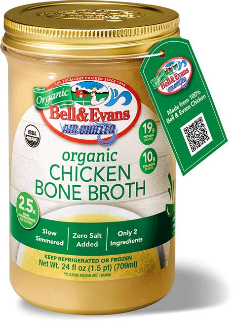 Organic Chicken Bone Broth Bell Evans