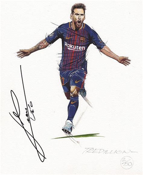 Barcelona This Is How You Draw A Perfect Portrait Of Messi In Five