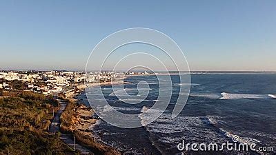 Scenic Aerial Ocean View Of The Algarve Coast Portugal Stock Footage