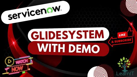 Glidesystem Glidesystem Demo Servicenow Youtube