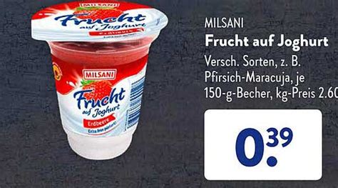 Milsani Frucht Auf Joghurt Angebot Bei Aldi S D Prospekte De