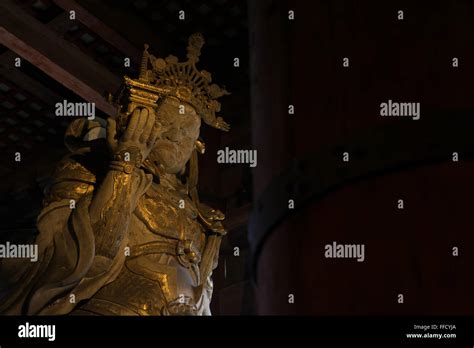 Bishamonten Statue At Todai Ji Temple Nara Japan Stock Photo Alamy