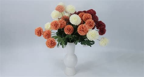 Amazon Inch Tall Chrysanthemum Fake Mums Flowers For Decoration