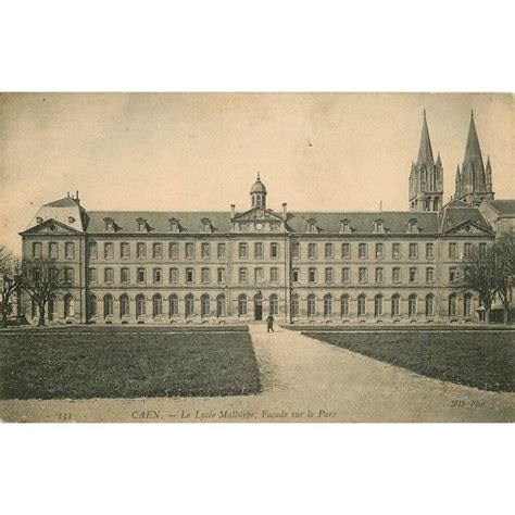 carte postale ancienne 14 CAEN Top Promotion Le Lycée Malherbe sur le