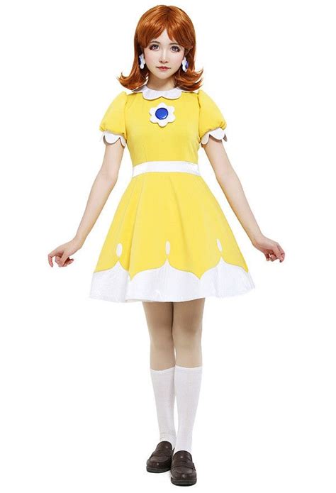 Daisy Costume Mario Tennis N64 Daisy Cosplay Dress For Sale Daisy Costume Princess