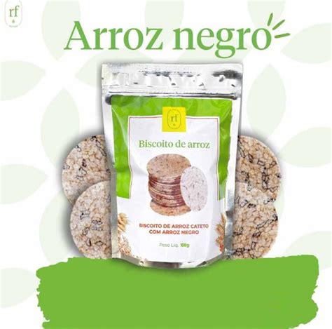 Biscoito De Arroz Cateto E Negro Rice Factory G Alimentos E