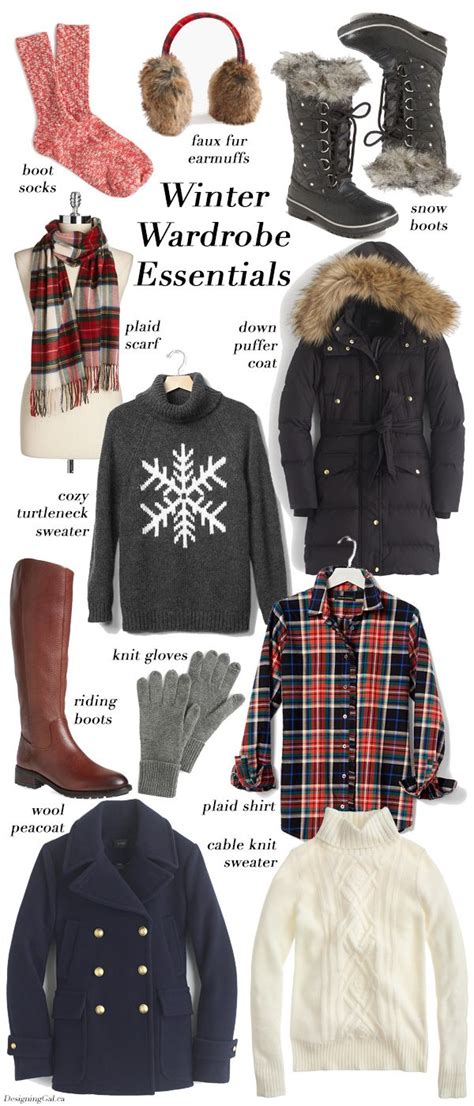 Winter Wardrobe Essentials | List of winter fashion necessities Cold ...