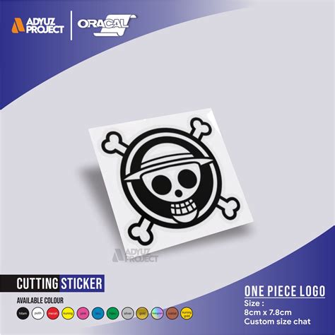 Jual One Piece Logo Cutting Stiker Sticker One Piece Stiker Variasi