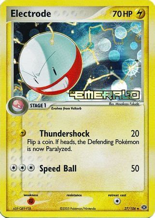 Electrode Uncommon Reverse Holo Ingl S Huntercard Tcg