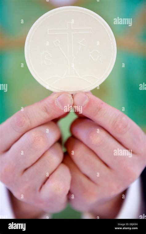 Catholic Mass Celebration Of The Eucharist Stock Photo Alamy