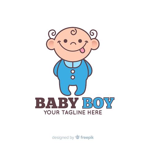 Baby boy logo | Free Vector