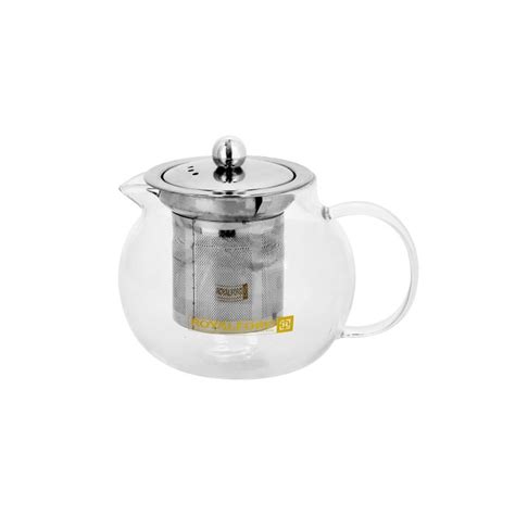 Royalford Rf Glass Tea Pot With Stainless Steel Strainer Ml