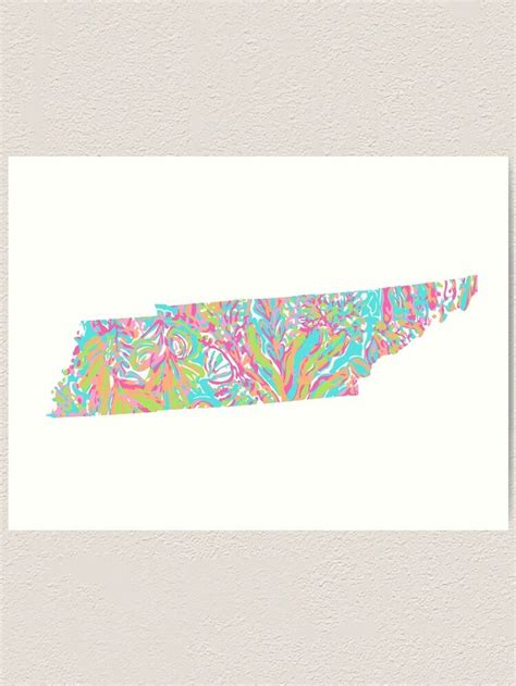 Lilly States Tennessee Art Print