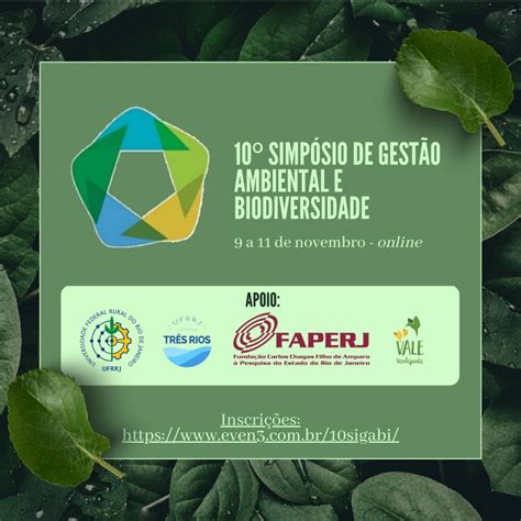 Simp Sio De Gest O Ambiental E Biodiversidade Sigabi Online