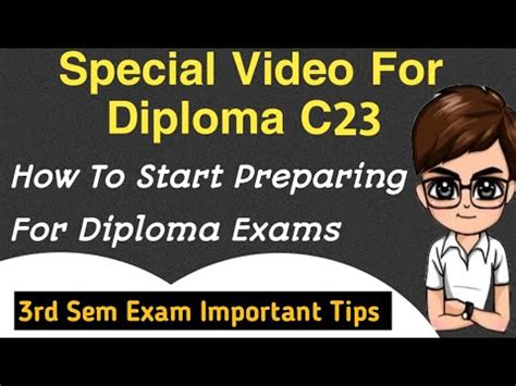 Ap Diploma C Rd Sem Exam Tips How To Prepare For Diploma Exams