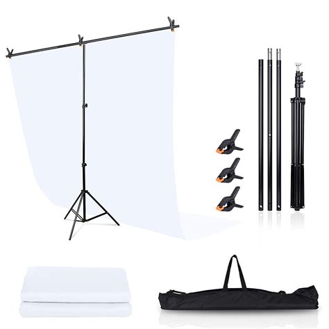 Buy Cmicho Photo Backdrop Kit For Photography X Ft White Screen