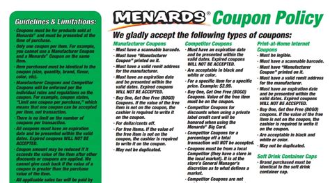 Does Menards accept competitors' coupons? — Knoji