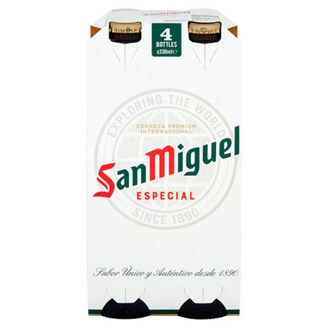 San Miguel Premium Lager Beer 4 X 330ml Beer Iceland Foods