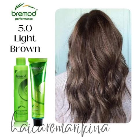 Bremod Hair Color 5 0 LIGHT BROWN SET With Oxidizer Lazada PH