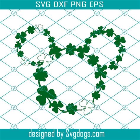 Disney Shamrock Mickey Mouse Svg Disney Mickey Mouse St Patricks Day