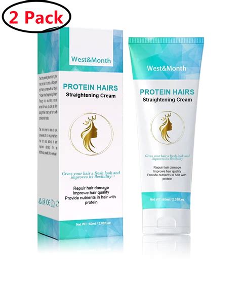 2 Pack 2024 Upgrade Protein Correcting Hair Straightening Cream Silk