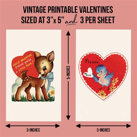 Printable Vintage Valentines Cards - Live Laugh Rowe