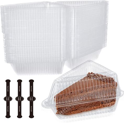 Amazon Pack Cake Slice Containers Clear Cheesecake Container