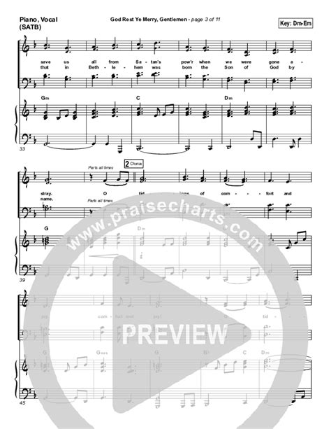 God Rest Ye Merry Gentlemen Sheet Music Pdf Praisecharts Band Arr Daniel Galbraith