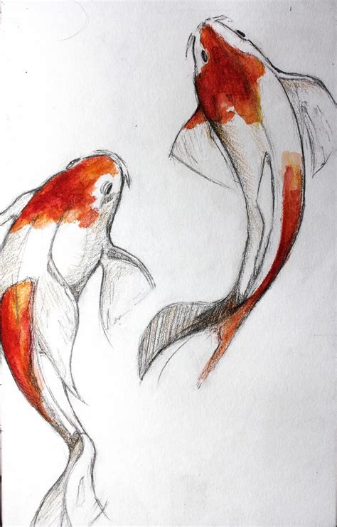 Koi Fish By Lulupapercranes On DeviantArt In 2020 Koi Fish Drawing