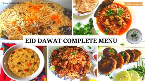 Eid Recipes Eid Ul Fitr Dawat Complete Menu Eid Mubarak Faridas