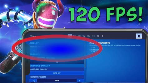 How To Get 120 Fps In Fortnite Mobile Tutorial Youtube