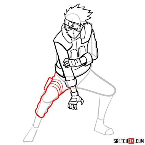 How To Draw Kakashi Hatake From Naruto Anime Sketchok Step By Step