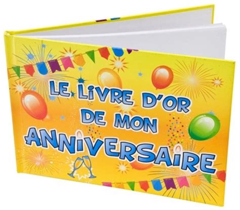 Le Livre D Or De Mon Anniversaire POP Multicolore