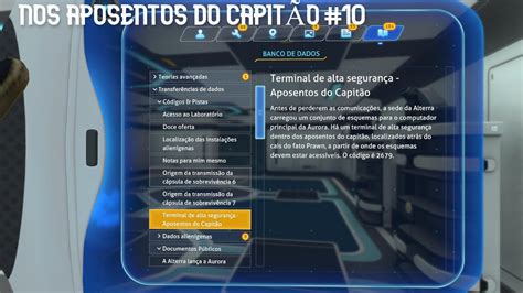 Finalmente na sala do capitão Subnautica 10 YouTube