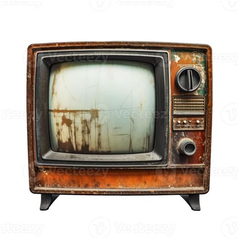 Old Tv Isolated On Transparent Background Created With 24509623 Png