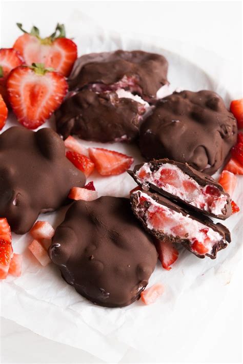 Chocolate Strawberry Yogurt Clusters Viral Recipe Wellness By Kay Recipe Sweet Snacks