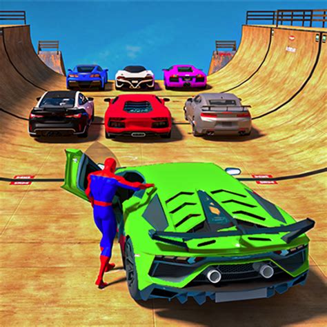 Spider Gt Hero Stunt Car Games D Spider Superhero Gt Car Stunt Games