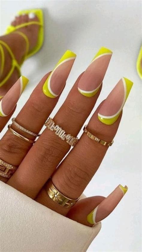 Neon Acrylic Nails Inspo Nagels Gelnagels Simpele Nagels