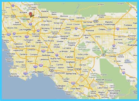 Altadena California Map | secretmuseum