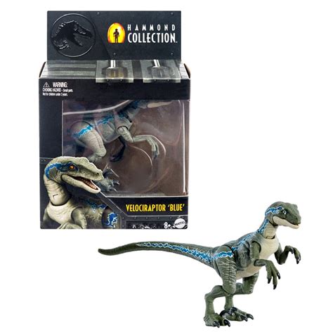 Jurassic World Hammond Collection Velociraptor Blue Action Figure ...