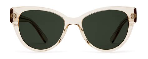 Henrietta Champagne With Green Lenses Sunglasses Finlay