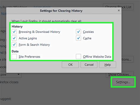 How To Automatically Delete Firefox History On Exit Steps