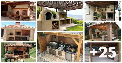 25 Terrazas con hornos y cocinas exteriores rústicas TERRAZAS CASA